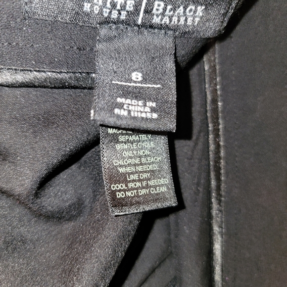 White House Black Market Blk/Gray/Wht Leopard Print Color Block Pencil Skirt - Picture 5 of 5